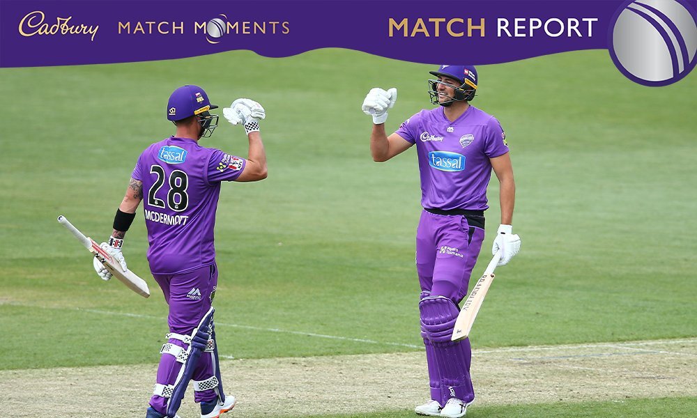 Mighty McDermott steals the show for Hobart Hurricanes with a powerful knock against Melbourne Renegades