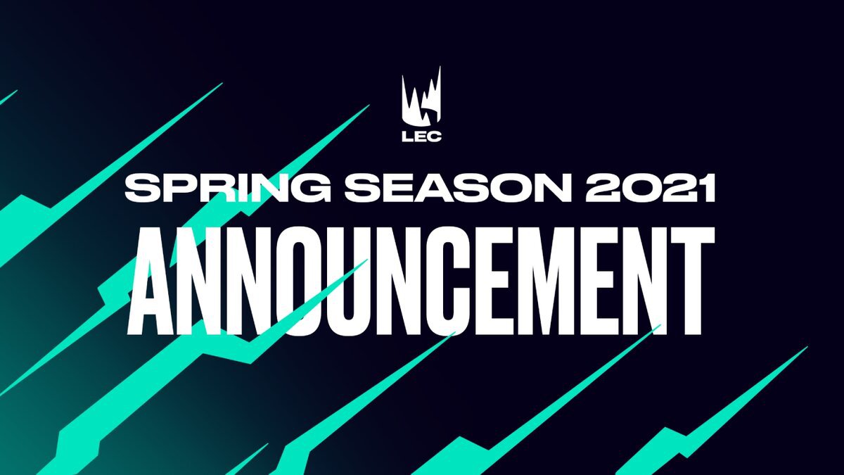 League of Legends European Championship (LEC) Spring Split 2021 Starting Date Announced