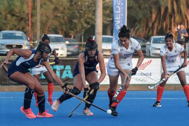 The Indian women's youth hockey team beat Chile