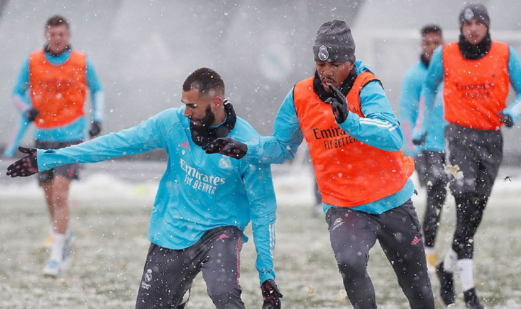 Karim Benzema and Eder Militao