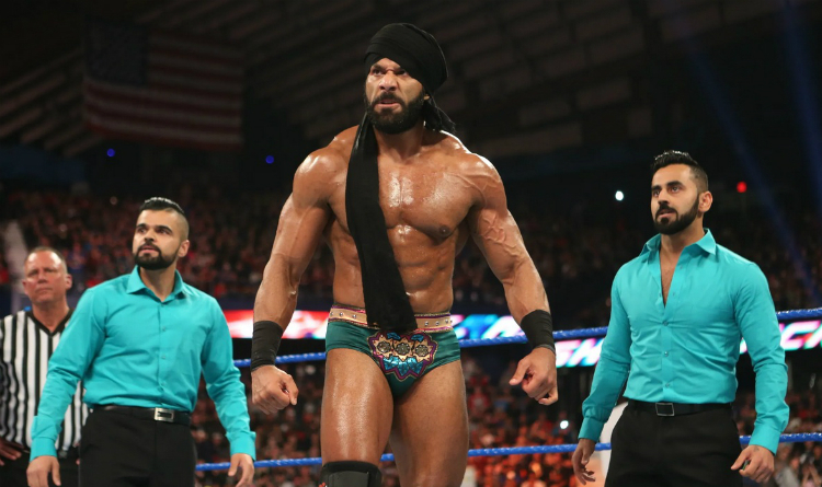 Jinder Mahal at WWE event
