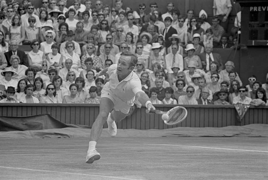 Rod Laver during the match
