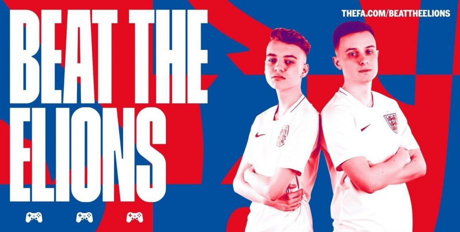 “Tekkz” and “Hashtag Tom” in the England team