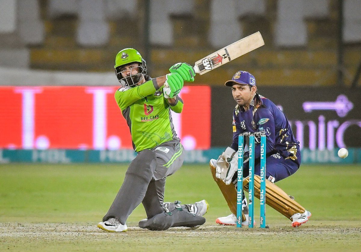 Fakhar and Hafeez stars for Lahore Qalandars to crush Quetta Gladiators by nine wickets at National Stadium Karachi