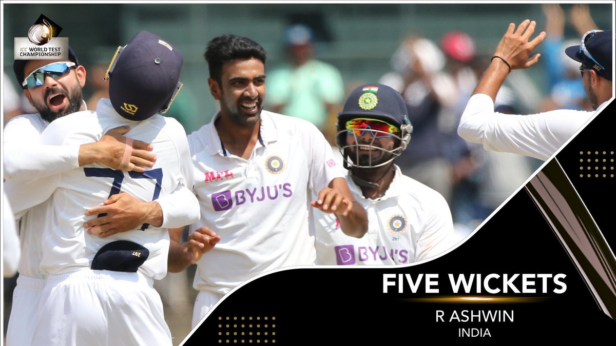 India on top of England after Ravichandran Ashwin picked up a fifer on day 2 of the second Test at Chennai