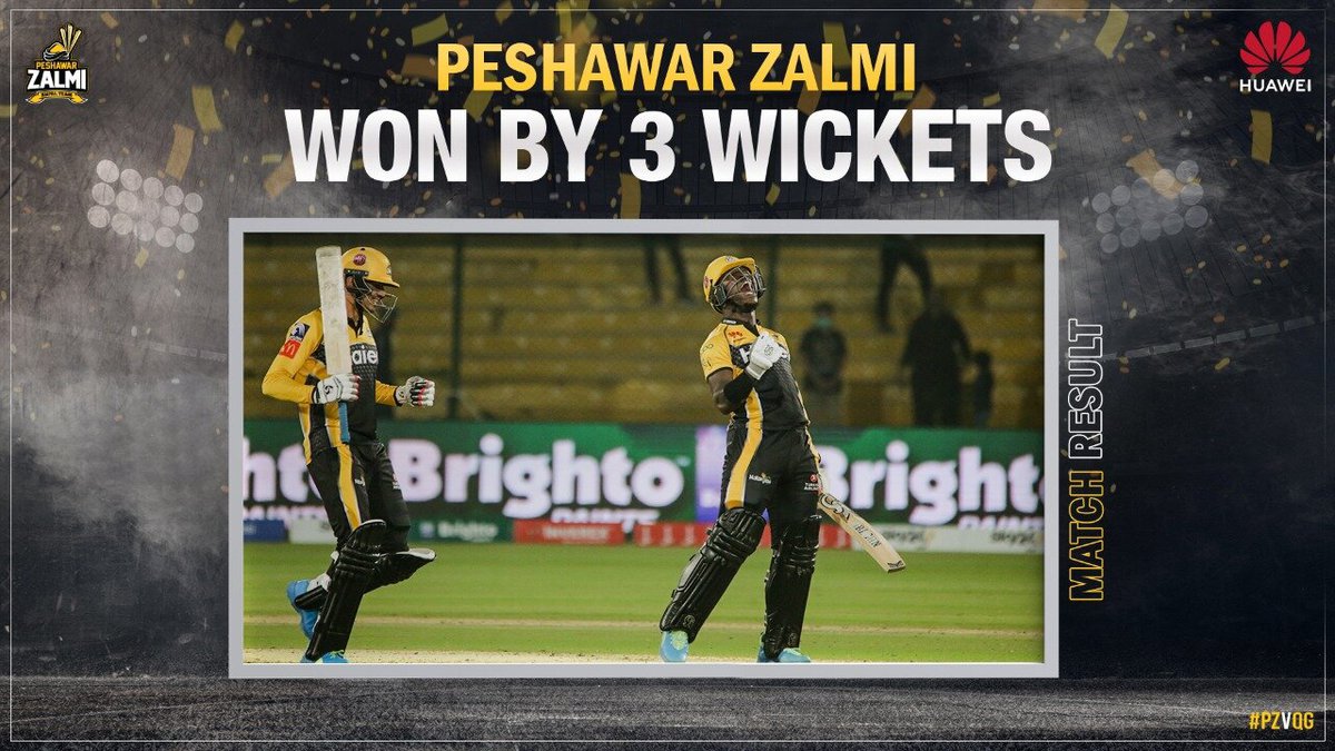 Rutherford stars for Zalmi in a high scoring thriller to chase down Gladiators by 3 wickets in hand