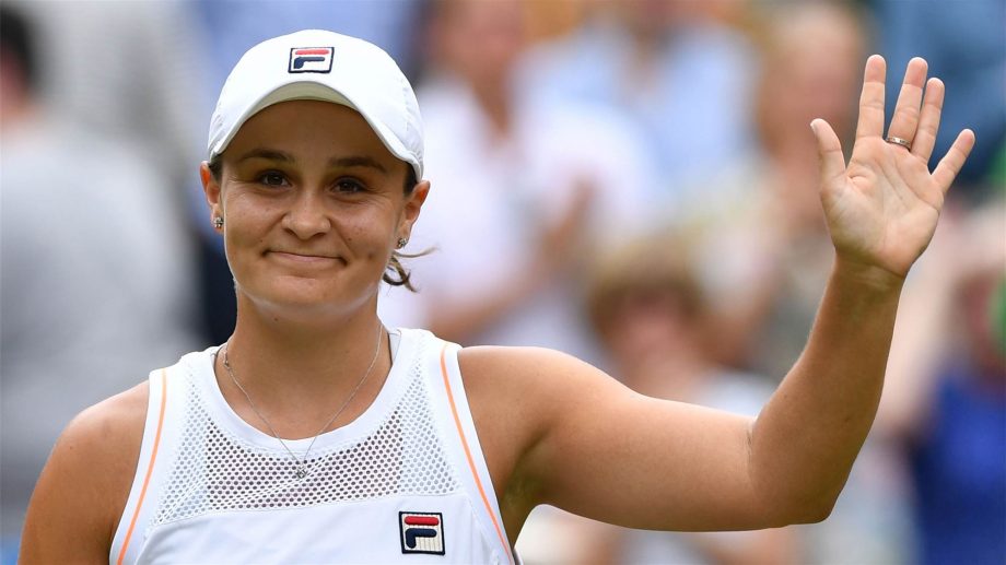 Ashleigh Barty smiles