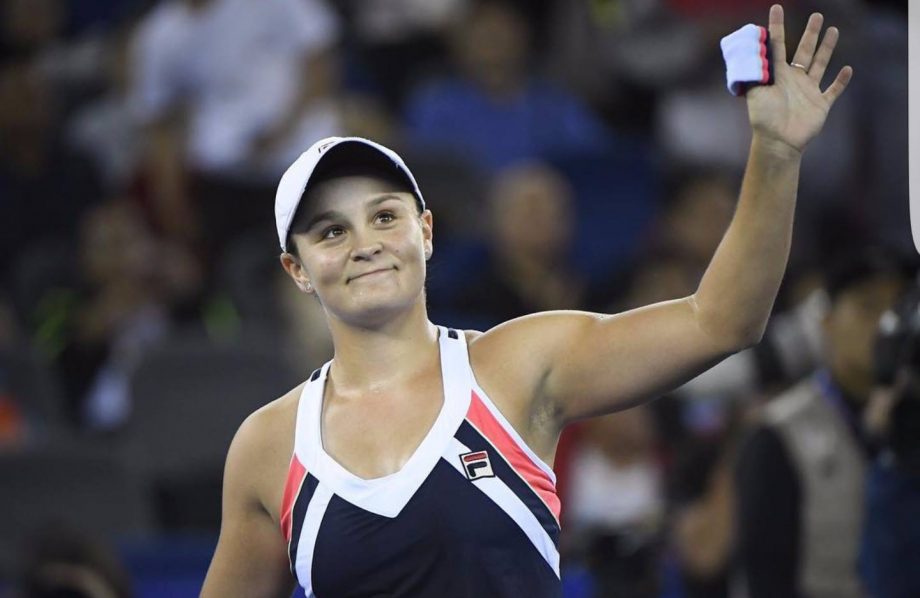 Ashleigh Barty after the match