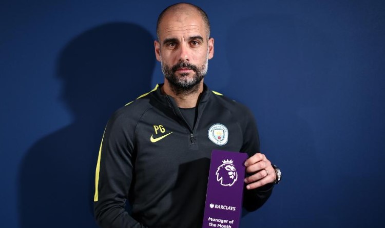 Pep Guardiola was named The Best Manager of January