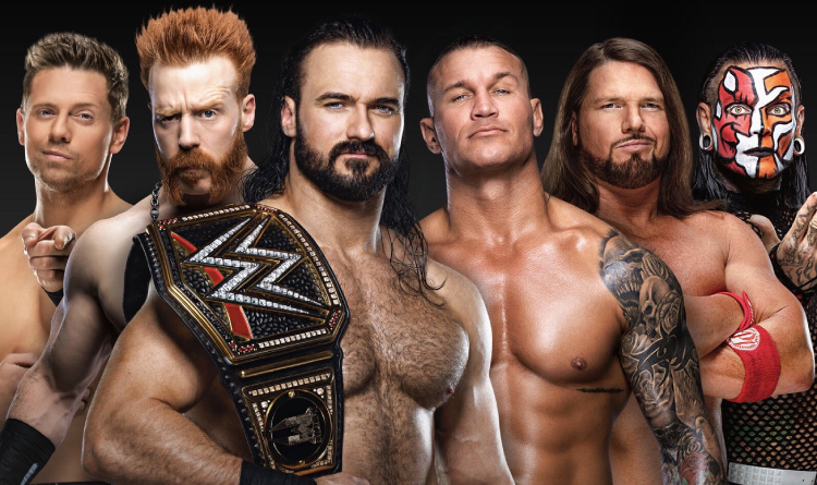 McIntyre, Hardy, Orton, AJ Styles, The Miz, Sheamus
