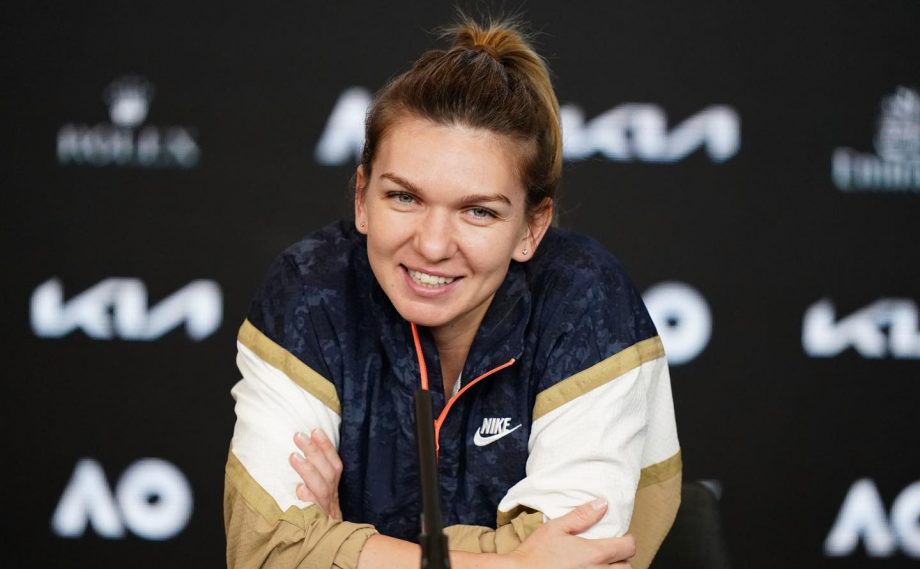 Simona Halep during her interview