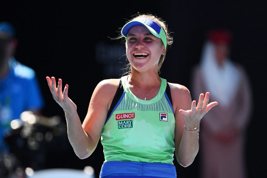 Sofia Kenin smiles