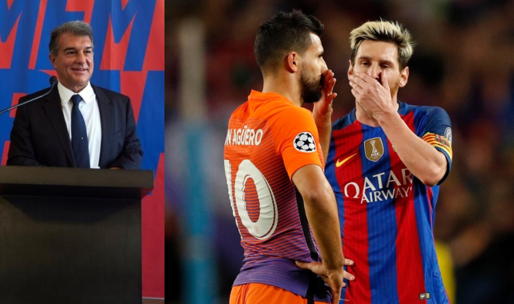 Laporta hopes to keep Messi by opening a contact with Leo's best friend Sergio Aguero
