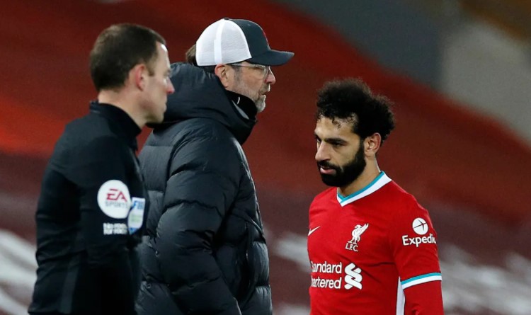 Jurgen Klopp took off Mo Salah