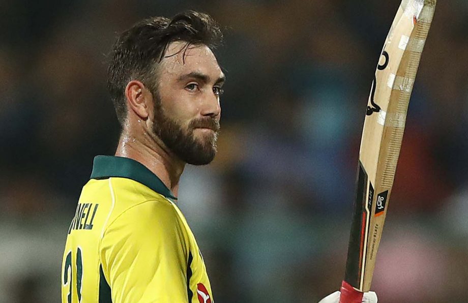 Glen Maxwell in an Australian limited-overs jersey