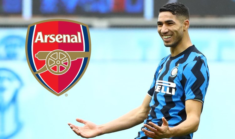 Arsenal eye Achraf Hakimi as transfer replacement for Hector Bellerin but  Inter Milan will demand £42.5m for right back