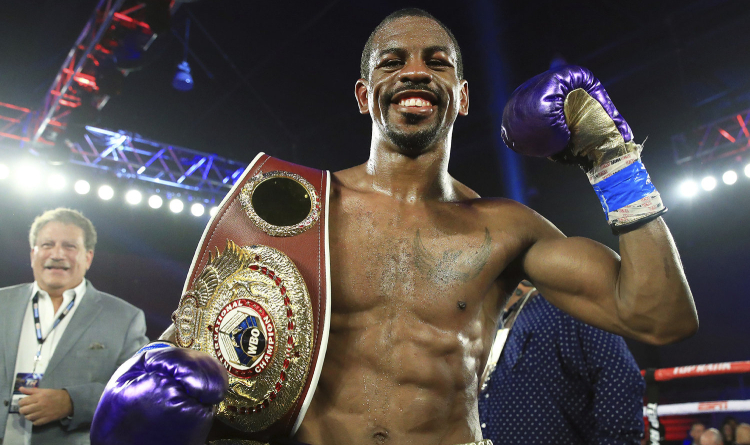 Herring with the WBO belt