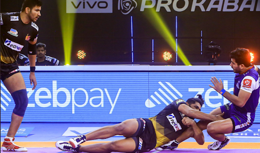 Telugu Titans secure a comeback in the last raid of the game to hold Haryana Steelers to a stalemate￼