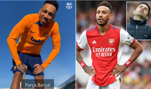 Arsenal captain Aubameyang leaves the club by mutual consent and joins Barcelona as a free agent