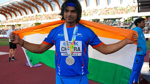 Neeraj Chopra bags silver, scripts history by becoming second Indian to finish on the podium￼